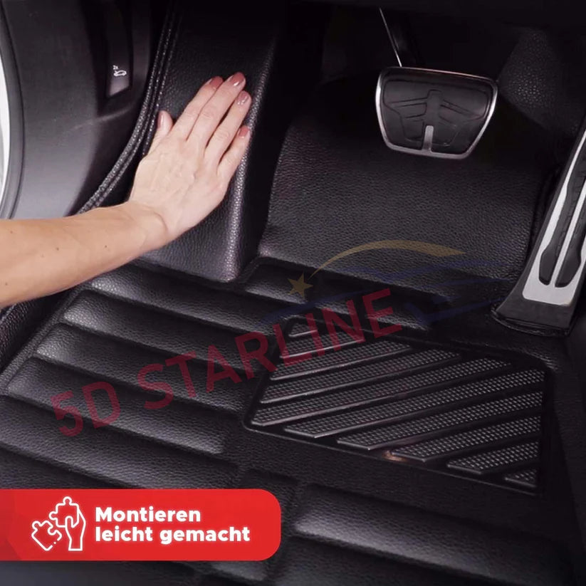 5D Starline Premium Auto Fussmatten TPE Set passend für Fiat 500 X Baujahr ab 2014