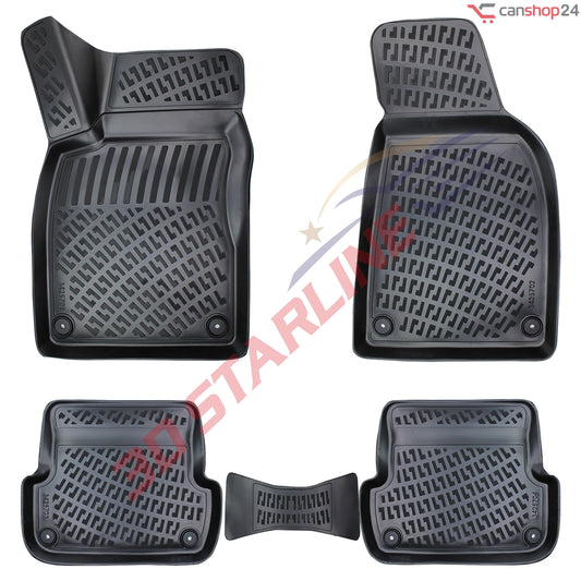 3D Starline AUDI A4 (B6) 2000-2006 Fußmatten Auto Gummimatten passgenaue ekstra hoher