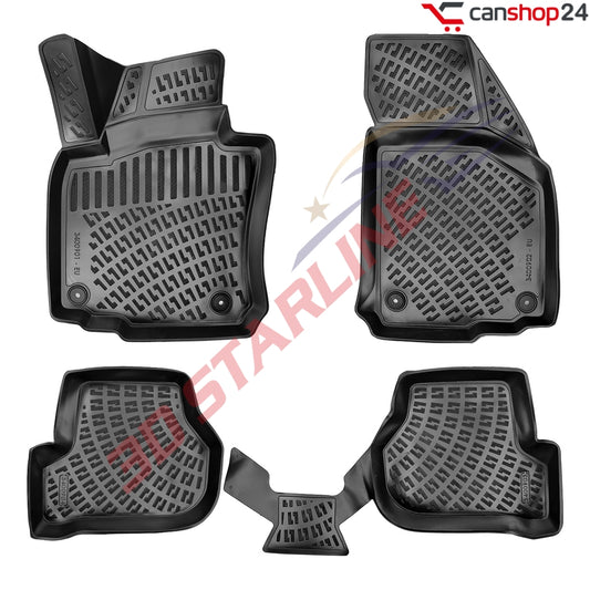 3D Starline Gummimatten Set für VW GOLF 5 (V) 2003-2009 Auto Fußmatten passgenaue ekstra hoher